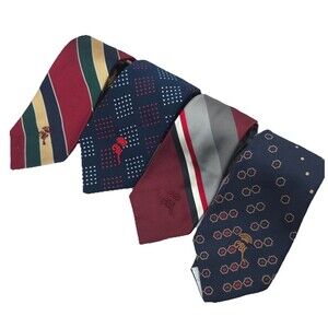 Vintage COUNTESS MARA NEW YORK Crown Neckties LOT OF 4 Capper & Capper St. Croix